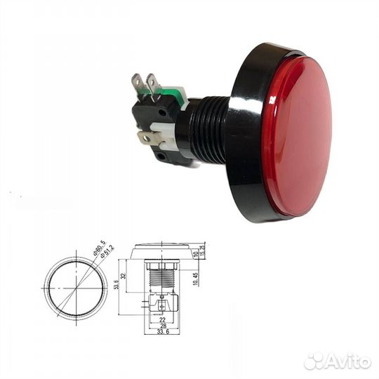 1 шт Кнопочный переключатель gmsi-1B-C 5 А 250 В с