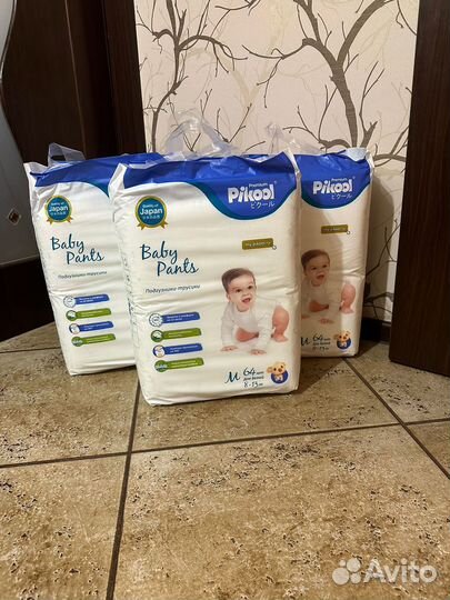 Подгузники трусики М 8-13 Pikool Premium