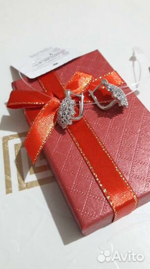 Серебряные серьги 925проба