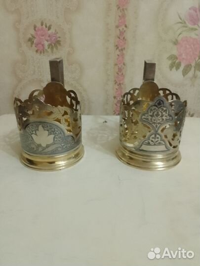 Подстаканник СССР серебро