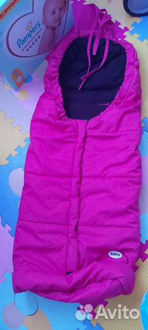 Зимний конверт с муфтой