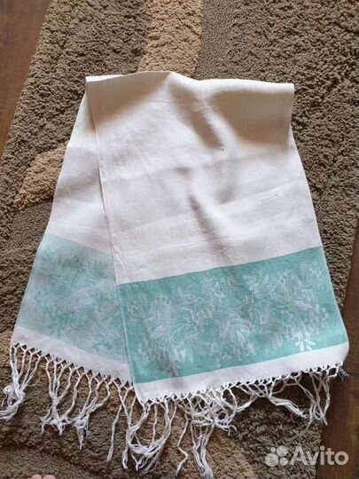 Скатерть и полотенце лён СССР