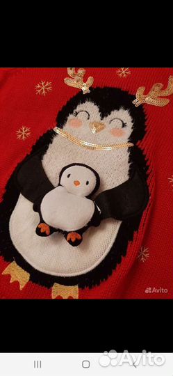 Свитер новый новогодний. Турция