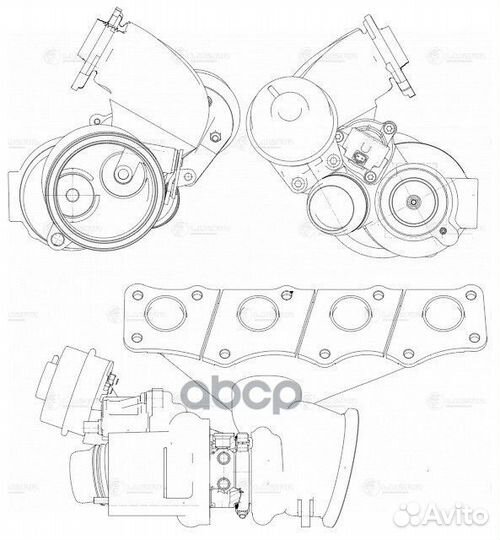 Турбокомпрессор для а/м BMW 3 (F30) (11) /5 (F10)