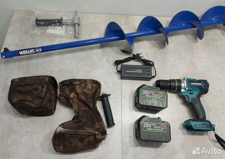 Шуруповерт 2 Акб с чехлом + Шнек Тонар 150