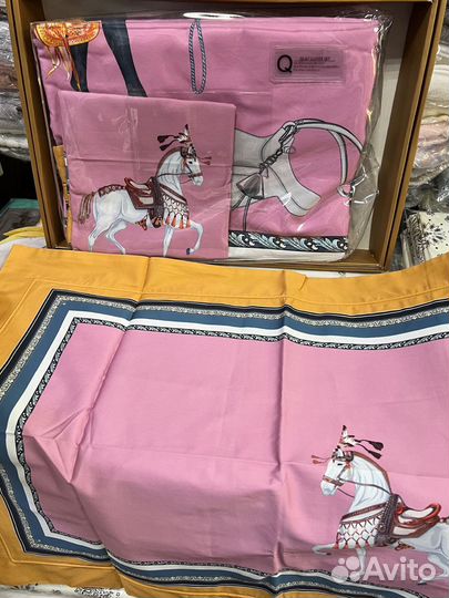 Постельное белье hermes макосатин премиум