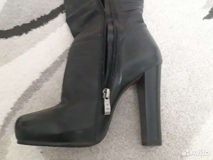 Сапоги женские(осень - весна) кожа рамер 35