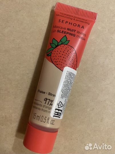 Бальзам-маска для губ Sephora (клубника) новая