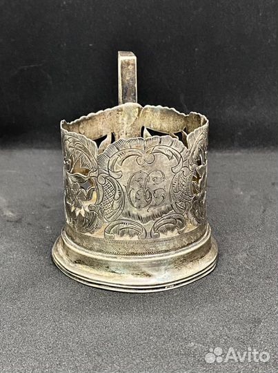Подстаканник серебряный 84