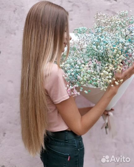 Пышный букет из гипсофилы