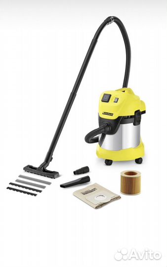 Строительный пылесос karcher wd 3 p premium