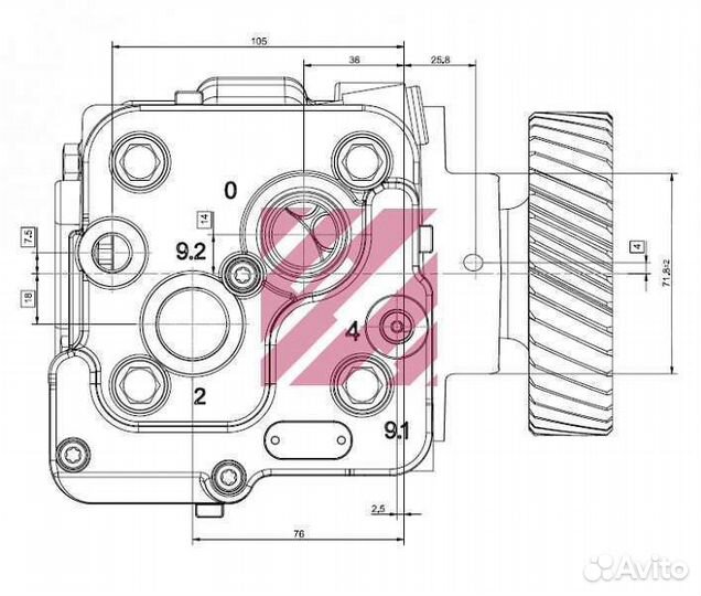 Пневморессора VDL Bus о.н. 1 152 221 (P10.836.C