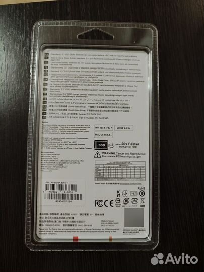 SSD накопитель AP512GAS350-1 Apacer 2.5