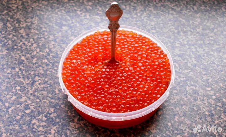 Красная икра кета