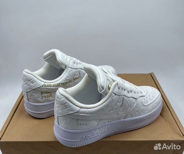 Nike Louis Vuitton x Air Force Triple White (Найк)