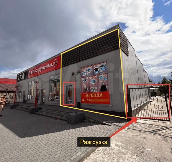 Торговая площадь на первой линии, свой вход, 80 м²