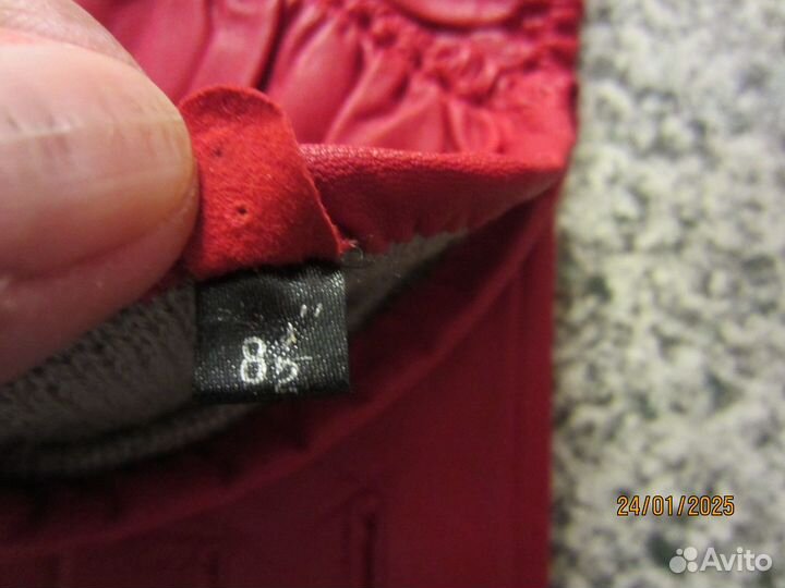 Перчатки новые нат.кожа р.8 удлинен