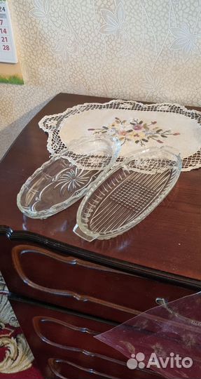Селёдочницы стекло советского времени