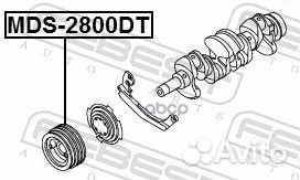 Шкив коленвала 4M40;mitsubishi pajero V20-50#