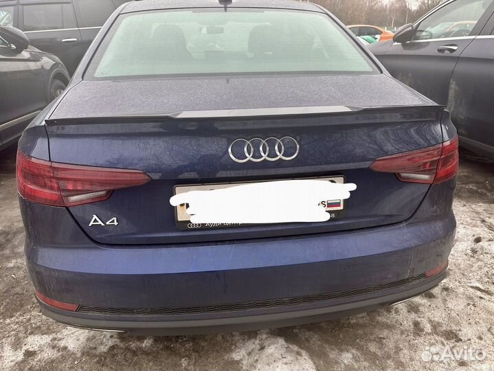 Спойлер на багажник Audi A4 B9