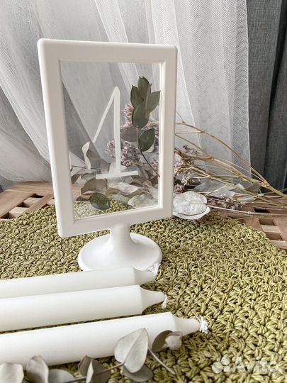 Нумерация для столов для декора (таблички на стол)