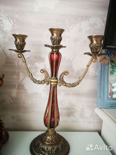 Часы и подсвечники комплект для камина