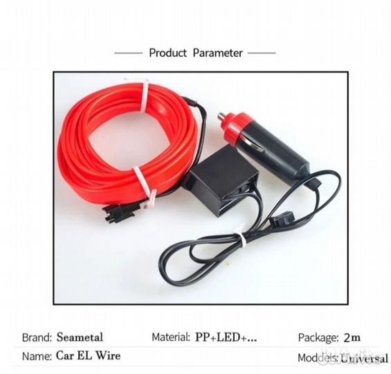 Неоновая лента в авто