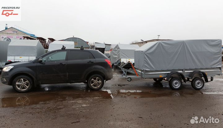 Прицеп 2 -осный 3,5х1,5 рессоры Газель с тентом