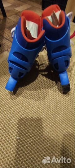 Роликовые коньки со шлемом в комплекте