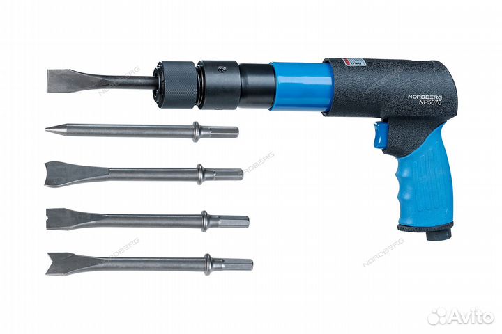 Пневмозубило 250мм с быстросъемом Nordberg NP5070