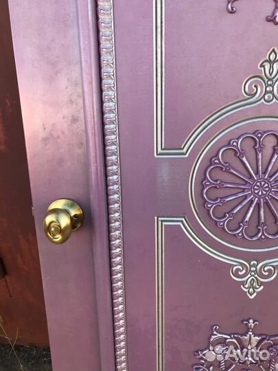 Двери массив дерева с декором (Италия) б/у в отл с