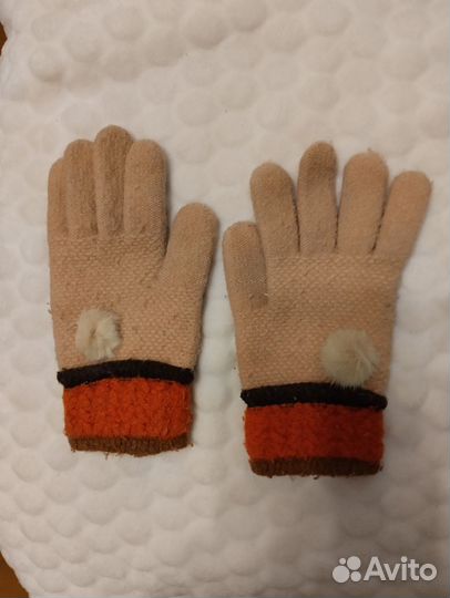 Перчатки для девочки 6-7 лет