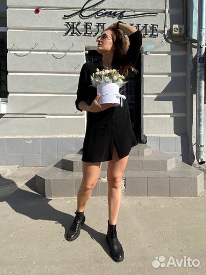 Черное платье zara