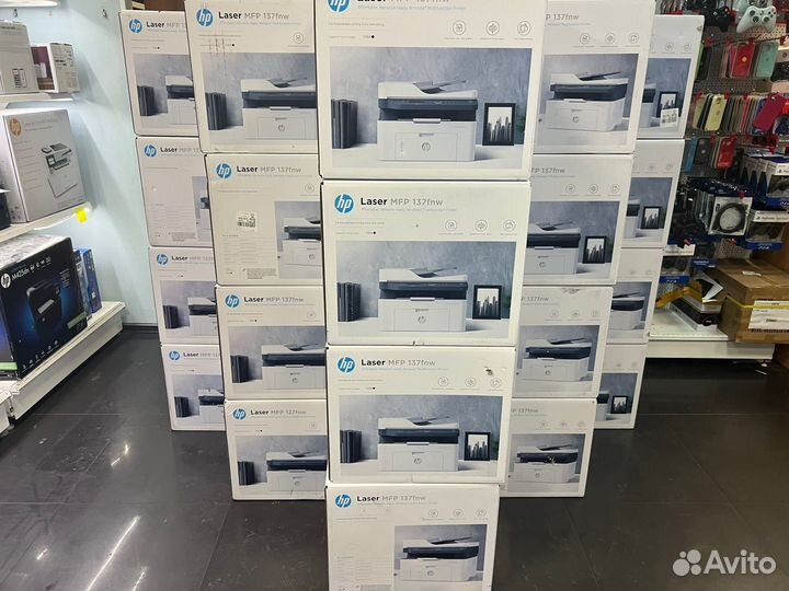 Мфу лазерный, принтер лазерный с Wi-Fi HP новые