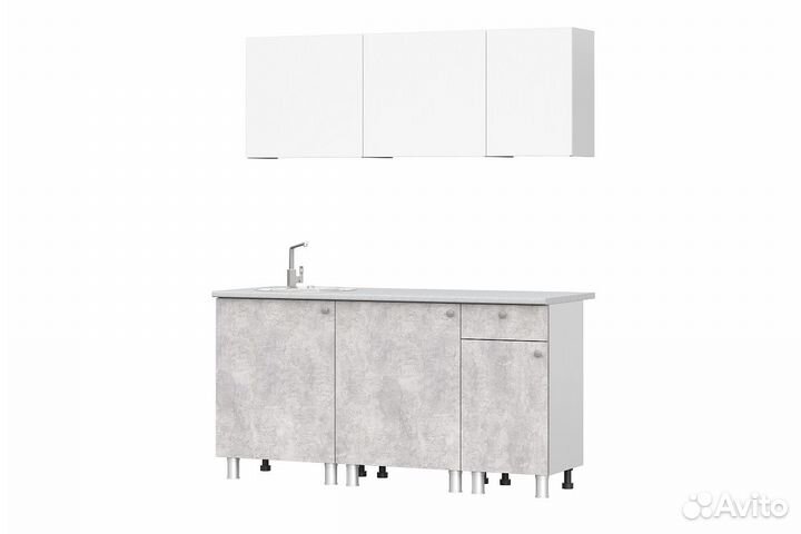 Кухонный гарнитур 1,6м со столешницей