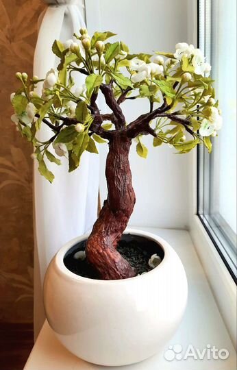Бонсай из холодного фарфора. Ручная работа