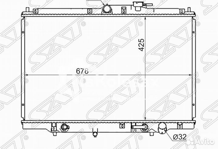 Радиатор honda odyssey/shuttle 95-99