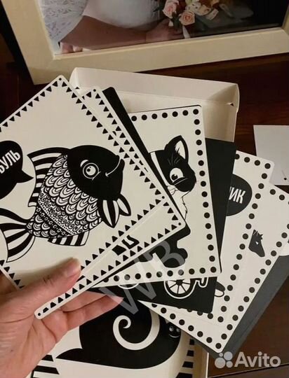 Развивающие карточки для новорожденных