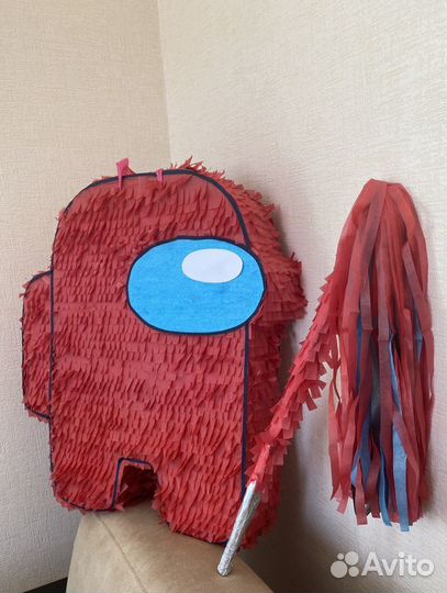 Пиньята Амонг Ас + палка для разбивания