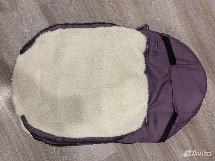Зимний конверт в коляску на овчине