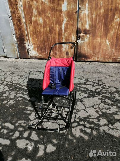 Детские санки коляска б/у