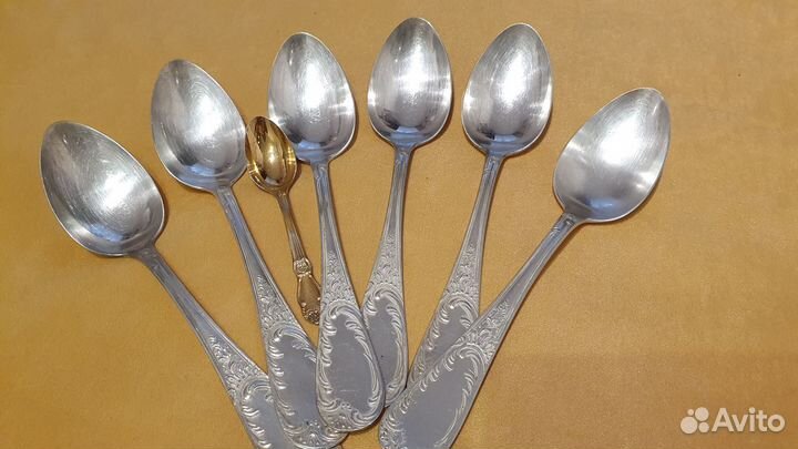 Мельхиор Кольчугин Ложки СССР 6 шт