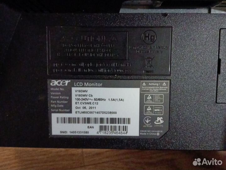 Монитор для пк бу