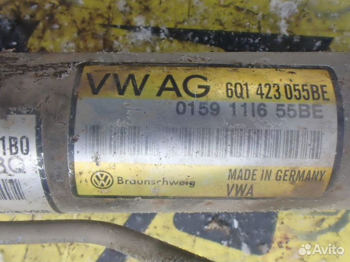 6Q1423051BQ Volkswagen Polo Рейка рулевая