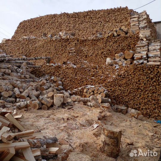 Дрова берёзовые пиленые, колотые