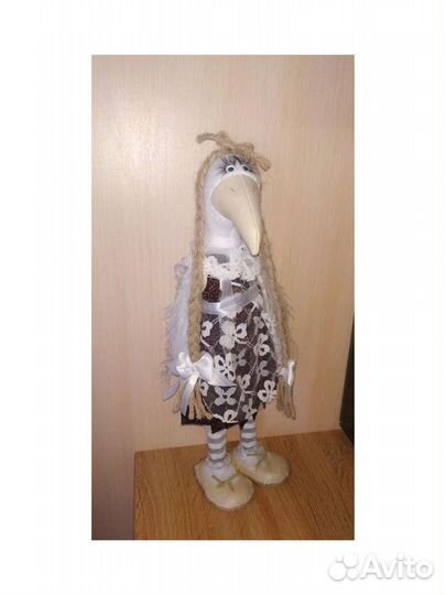 Кукла тильда Ворона ученица