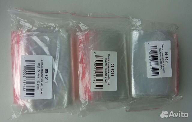 Пакеты с застежкой Zip Lock 10*10 см