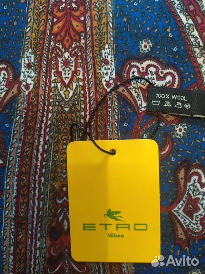 Шарф палантин тонкая шерсть etro