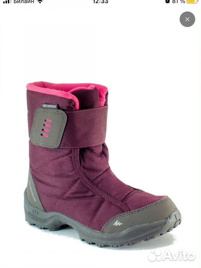 Сапоги зимние для девочки Decathlon quechua x-warm