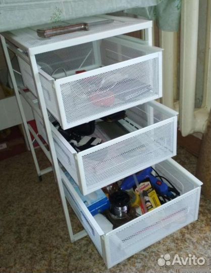 Тумбочка Икеа Леннарт металл